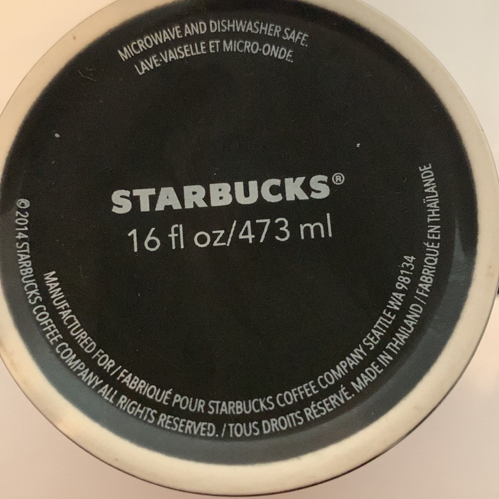STARBUCKS, 16 oz. Tall mug black on black. Perfect shape. - Picture 4 of 4